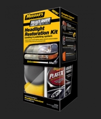 Heavy Duty Headlight Restoration Kit
Ajovalomuovien kunnostussarja